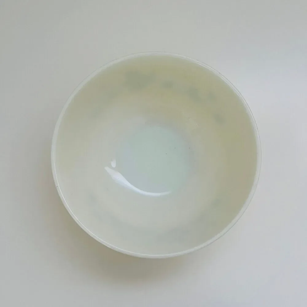 PYREX Cream Green Floral Vine Shenandoah 403 Mixing Bowl 2.5 Qt.